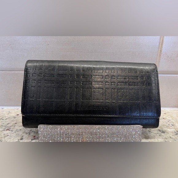 BURBERRY Cavendish Leather Long Bifold Wallet - Picture 1 of 11